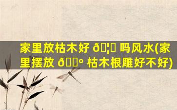 家里放枯木好 🦟 吗风水(家里摆放 🌺 枯木根雕好不好)